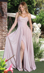 Adora Design 3324 - Shimmer A-Line Evening Gown