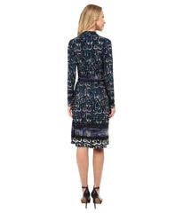 Adrianna Papell - Printed V-Neck Dress 15246570