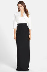 Adrianna Papell - Sheath Crepe Dress with Bolero 81907700
