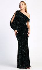 Adora Design 3070 - Long Bishop Sleeve Sparkly Prom Dress