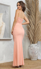 Adora Design 3228 - Corset Style Ruched Strapless Evening Dress