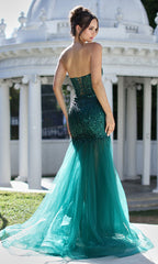 Adora Design 3240 - Mermaid Skirt Sparkle Evening Gown