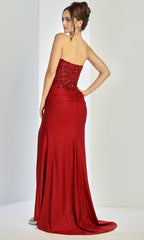 Adora Design 3253 - Ruched Waist Sweetheart Fitted Gown