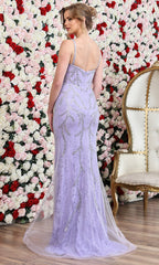 Adora Design 3304 - Floral Lace Mermaid Sleeveless Gown