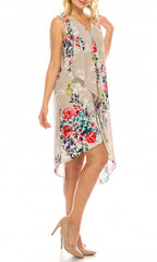 Adrianna Papell - AP1D102209 Floral High Low Dress